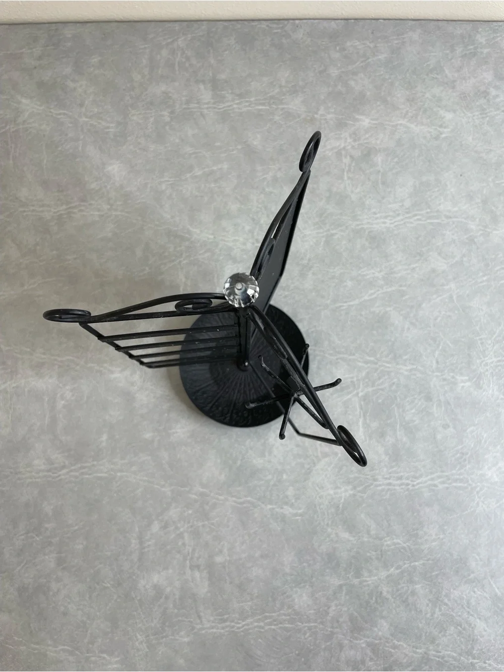 Black Rotating Jewelry & Earring Organizer Stand